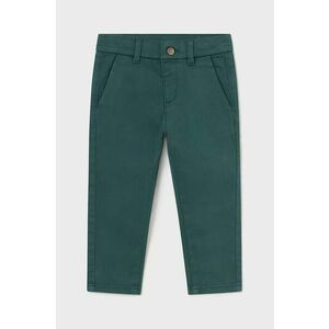 Mayoral pantaloni bebe culoarea verde, neted, 521 imagine