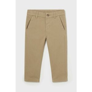 Mayoral pantaloni bebe culoarea bej, neted, 521 imagine