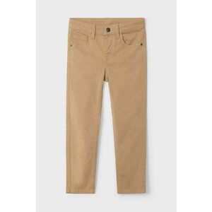 Mayoral pantaloni copii slim fit basic culoarea bej, neted, 517 imagine