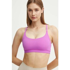 adidas Performance sutien yoga All Me culoarea violet, neted, IY2412 imagine