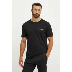 BOSS Green tricou din bumbac bărbați, culoarea negru, uni, 50515620 imagine