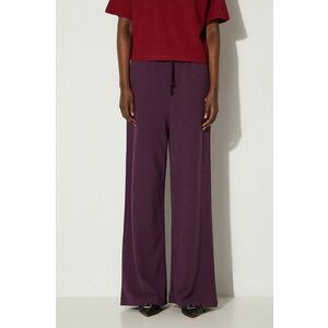 Puma pantaloni de trening din bumbac BETTER CLASSIC culoarea violet, neted, 624235 imagine