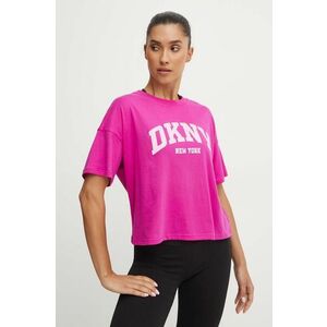 Dkny tricou din bumbac femei, culoarea roz, DP4T9945 imagine