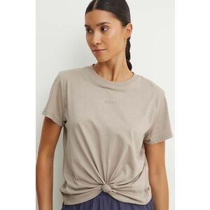 Dkny tricou din bumbac femei, culoarea maro, DP4T9994 imagine