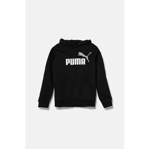 Puma bluza copii culoarea gri, cu glugă, cu imprimeu imagine