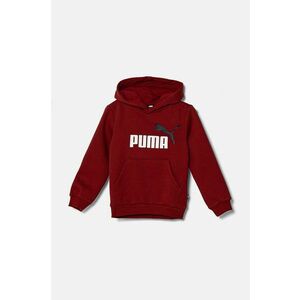 Puma bluza copii culoarea rosu, cu glugă, cu imprimeu imagine