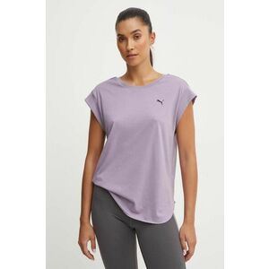 Puma tricou yoga Studio Foundation culoarea violet, 524845 imagine