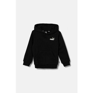 Puma bluza copii ESS Small Logo Hoodie FL B culoarea negru, cu glugă, cu imprimeu imagine