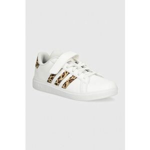 adidas sneakers pentru copii GRAND COURT 2.0 EL C culoarea alb, IH7842 imagine