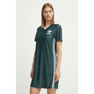 adidas Originals rochie culoarea verde, mini, drept, IX5507 imagine