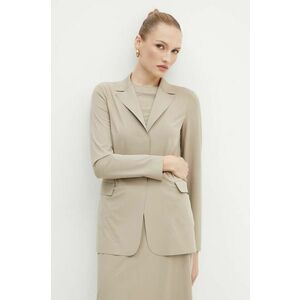 Max Mara Leisure sacou culoarea bej, un singur rand de nasturi, neted, 2426916017600 imagine