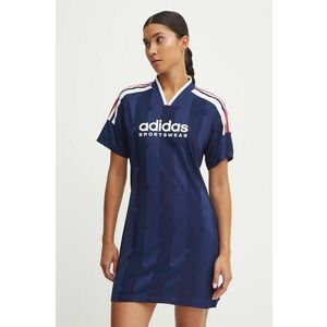 adidas rochie Tiro culoarea albastru marin, mini, drept, JG1323 imagine