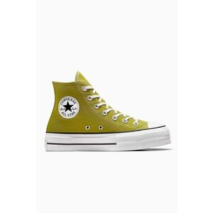 Converse tenisi Chuck Taylor All Star Lift femei, culoarea verde, A08286C imagine