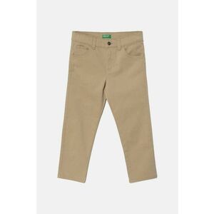 United Colors of Benetton pantaloni copii culoarea bej, neted imagine