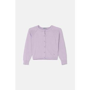 United Colors of Benetton cardigan din bumbac pentru copii culoarea violet, light, 1098C500O imagine