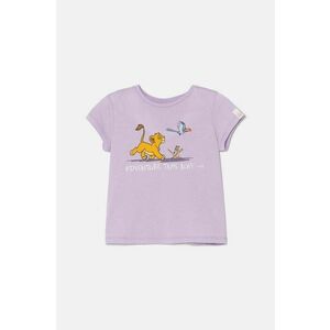 United Colors of Benetton tricou de bumbac pentru copii culoarea violet, 3I1XG10GS imagine