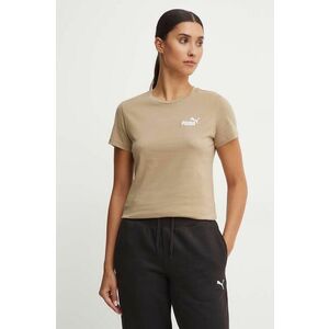 Puma tricou din bumbac culoarea verde imagine