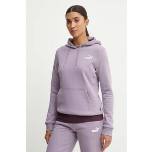 Puma bluza femei, culoarea violet, cu glugă, neted imagine