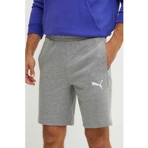 Puma pantaloni scurti din bumbac culoarea gri imagine