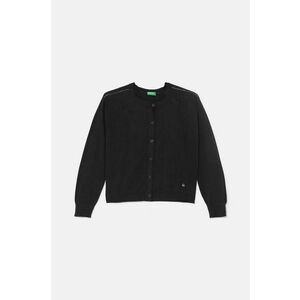 United Colors of Benetton cardigan din bumbac pentru copii culoarea negru, light, 1098C500O imagine