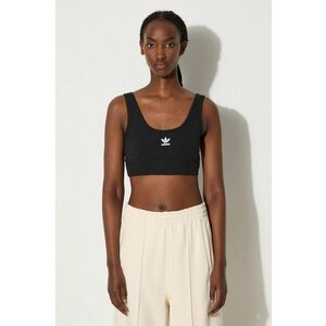 adidas Originals sutien sport Trefoil Bra culoarea negru, IU2411 imagine