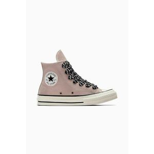 Converse tenisi din piele intoarsa Chuck 70 Suede culoarea maro, A08303C imagine