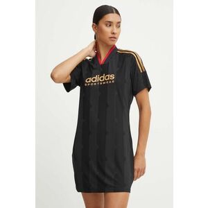 adidas rochie Tiro culoarea negru, mini, drept, JG1324 imagine