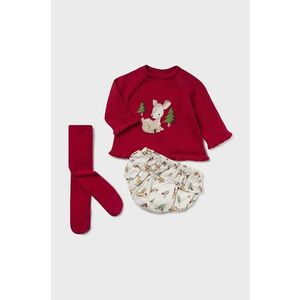 Mayoral Newborn set de bumbac pentru bebelusi culoarea rosu, 2243 imagine