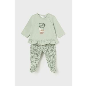 Mayoral Newborn compleu copii culoarea verde, 2504 imagine