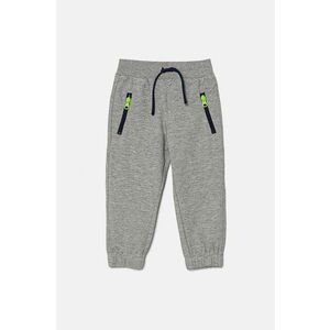 United Colors of Benetton pantaloni de trening pentru copii culoarea gri, neted, 330SGF03Z imagine