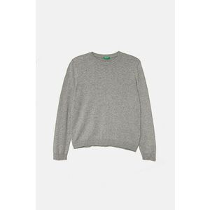 United Colors of Benetton pulover de bumbac pentru copii culoarea gri, light, 1294C106Y imagine