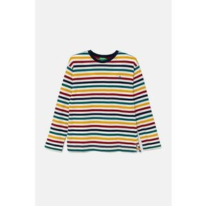 United Colors of Benetton longsleeve din bumbac pentru copii modelator, 3GZ3C10JW imagine