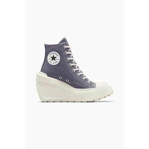 Converse tenisi Chuck 70 De Luxe Wedge Platform femei, culoarea mov, A08282C imagine