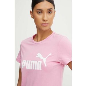 Puma tricou de bumbac pentru copii culoarea roz imagine