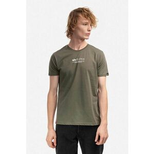 Alpha Industries tricou din bumbac culoarea verde, cu imprimeu 108501.142-green imagine