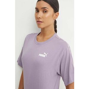 Puma tricou din bumbac femei, culoarea violet, 675994 imagine