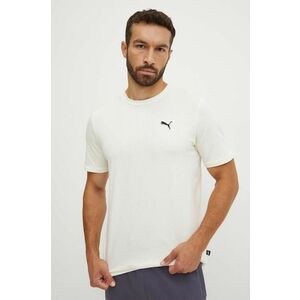 Puma tricou din bumbac BETTER ESSENTIALS barbati, culoarea alb, neted, 675977 imagine