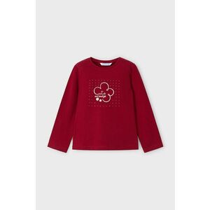 Mayoral longsleeve din bumbac pentru copii culoarea rosu, 178 imagine