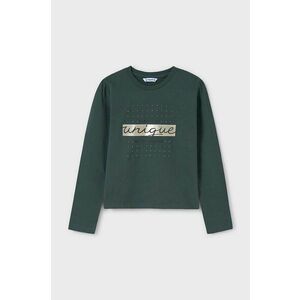 Mayoral longsleeve din bumbac pentru copii culoarea verde, 830 imagine