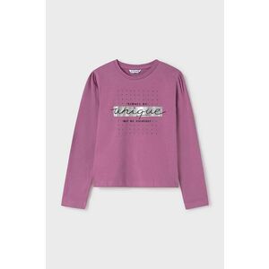 Mayoral longsleeve din bumbac pentru copii culoarea roz, 830 imagine