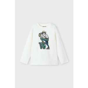 Mayoral longsleeve din bumbac pentru copii culoarea verde, cu imprimeu, 4042 imagine