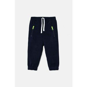 United Colors of Benetton pantaloni de trening pentru copii culoarea albastru marin, neted, 330SGF03Z imagine