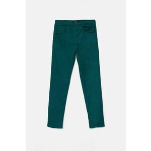 United Colors of Benetton pantaloni copii culoarea verde, neted, 4HM6CE00P imagine