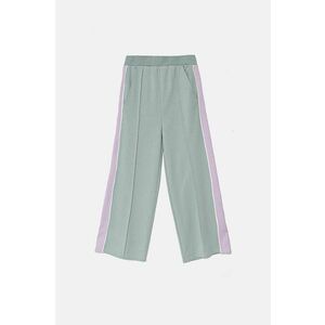 United Colors of Benetton pantaloni de trening pentru copii culoarea turcoaz, modelator, 330SCF05B imagine