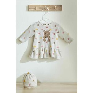 Mayoral Newborn rochie din bumbac pentru bebeluși culoarea alb, mini, evazati, 2888 imagine