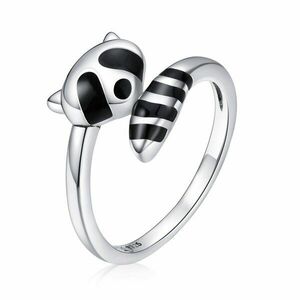 Inel reglabil din argint Raccoon Ring imagine