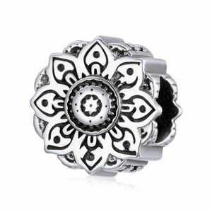 Talisman din argint Beautiful Silver Flower imagine