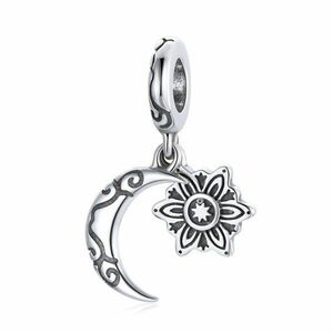 Talisman din argint Moon and Sun Pendant imagine