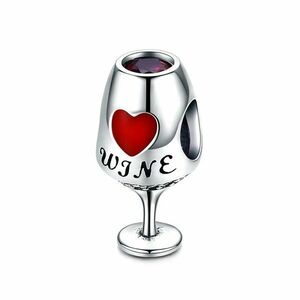 Talisman din argint Love Wine imagine