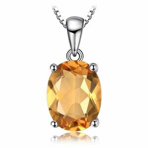 Colier din argint Oval Citrine imagine